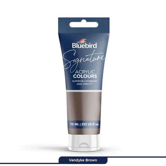 Signature Acrylic Colours 75 ml | Vandyke Brown | Bluebird