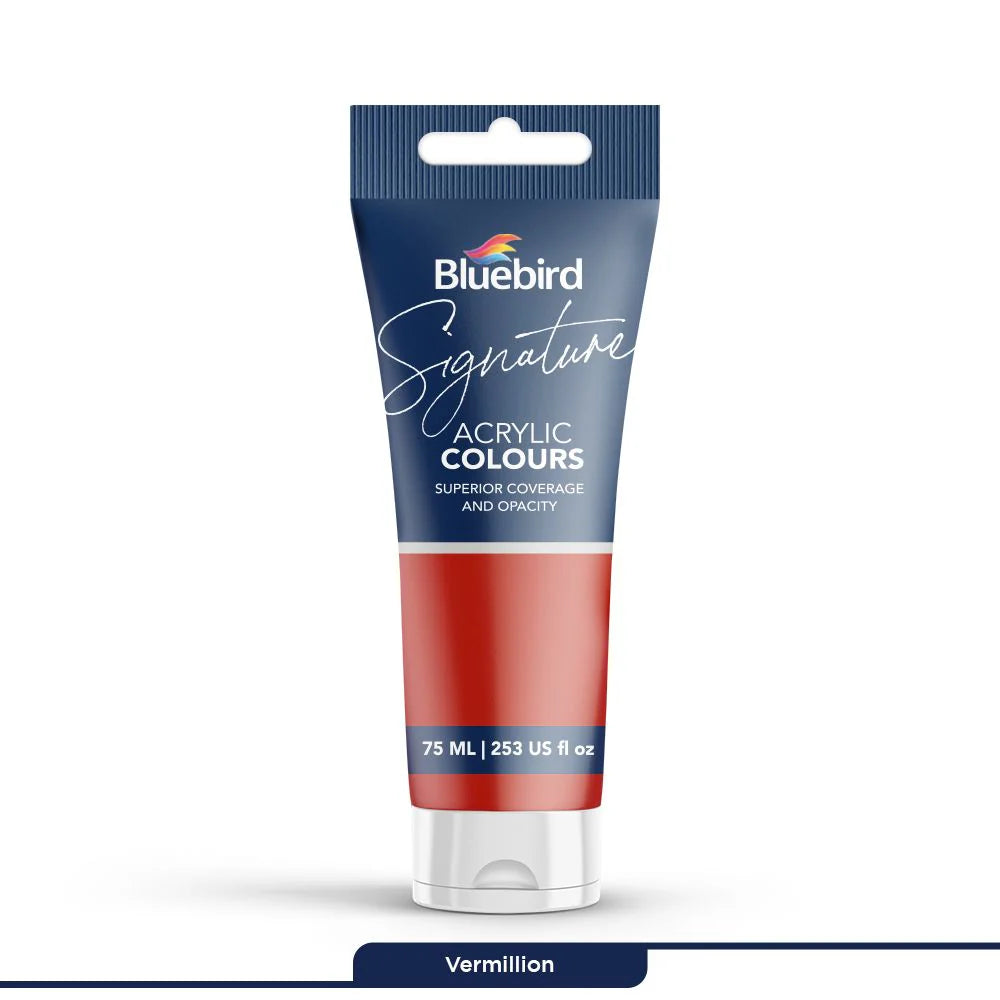 Signature Acrylic Colours 75 ml | Vermillion | Bluebird