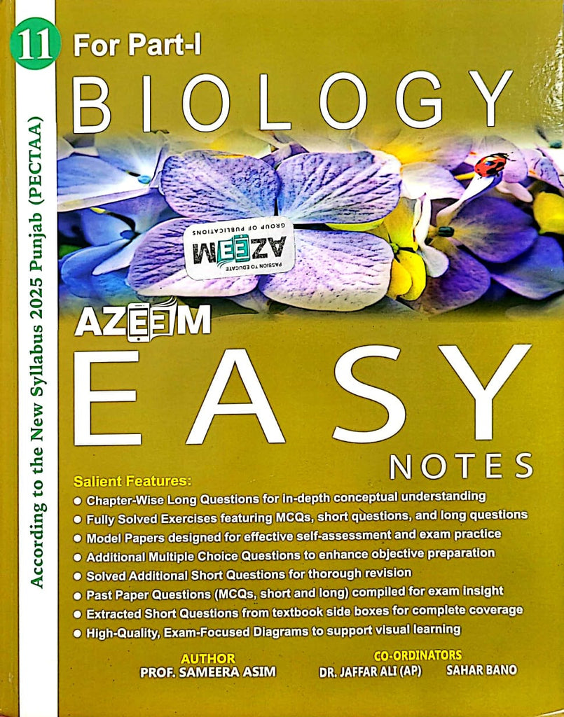 Azeem Biology Easy Notes 11 | FSC | Prof. Sameera Asim | New 2025