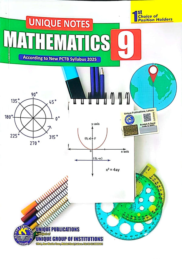 Unique Math Notes | Class 9 | New