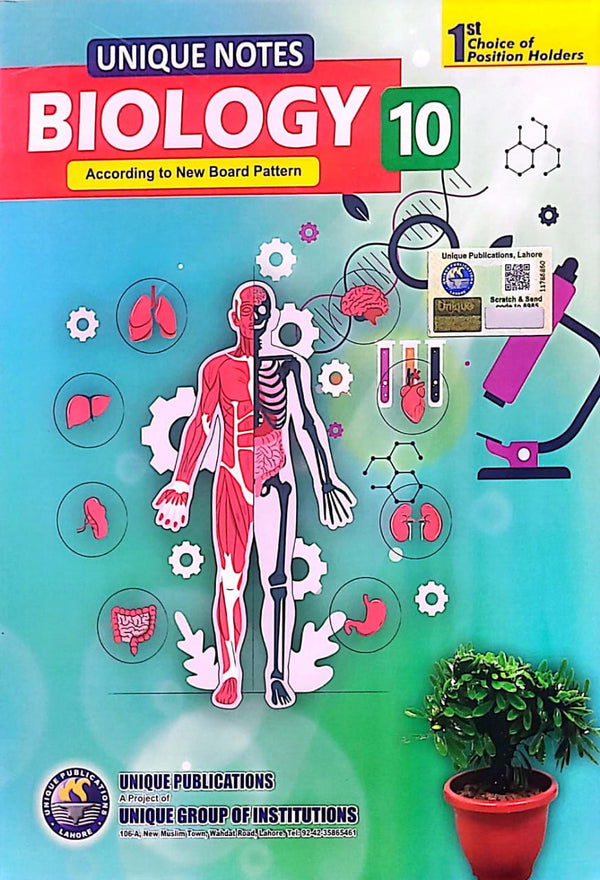 Unique Notes Biology | Class 10 | New