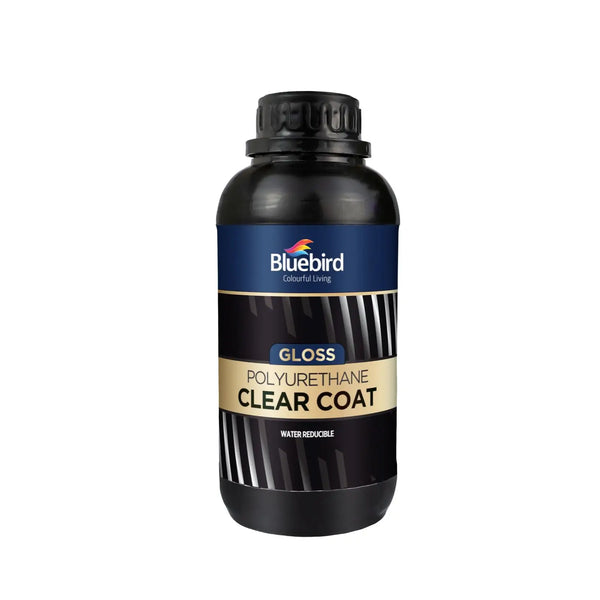 Gloss Polyurethane Clear Coat 500 ml (Water Base) | Bluebird