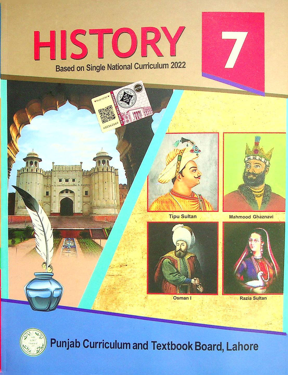 History Class 7 English Medium PTB Iftikhar Book Depot