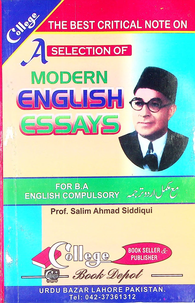A Selection of Modren English Essays for BA English key Book