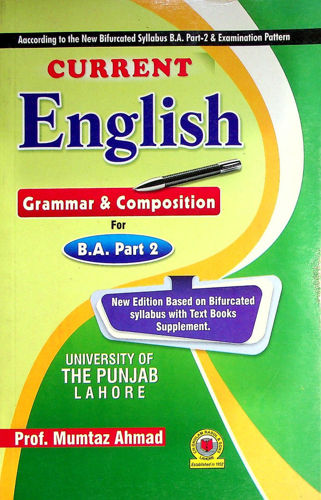 Current English Grammar & Composition For BA part 2