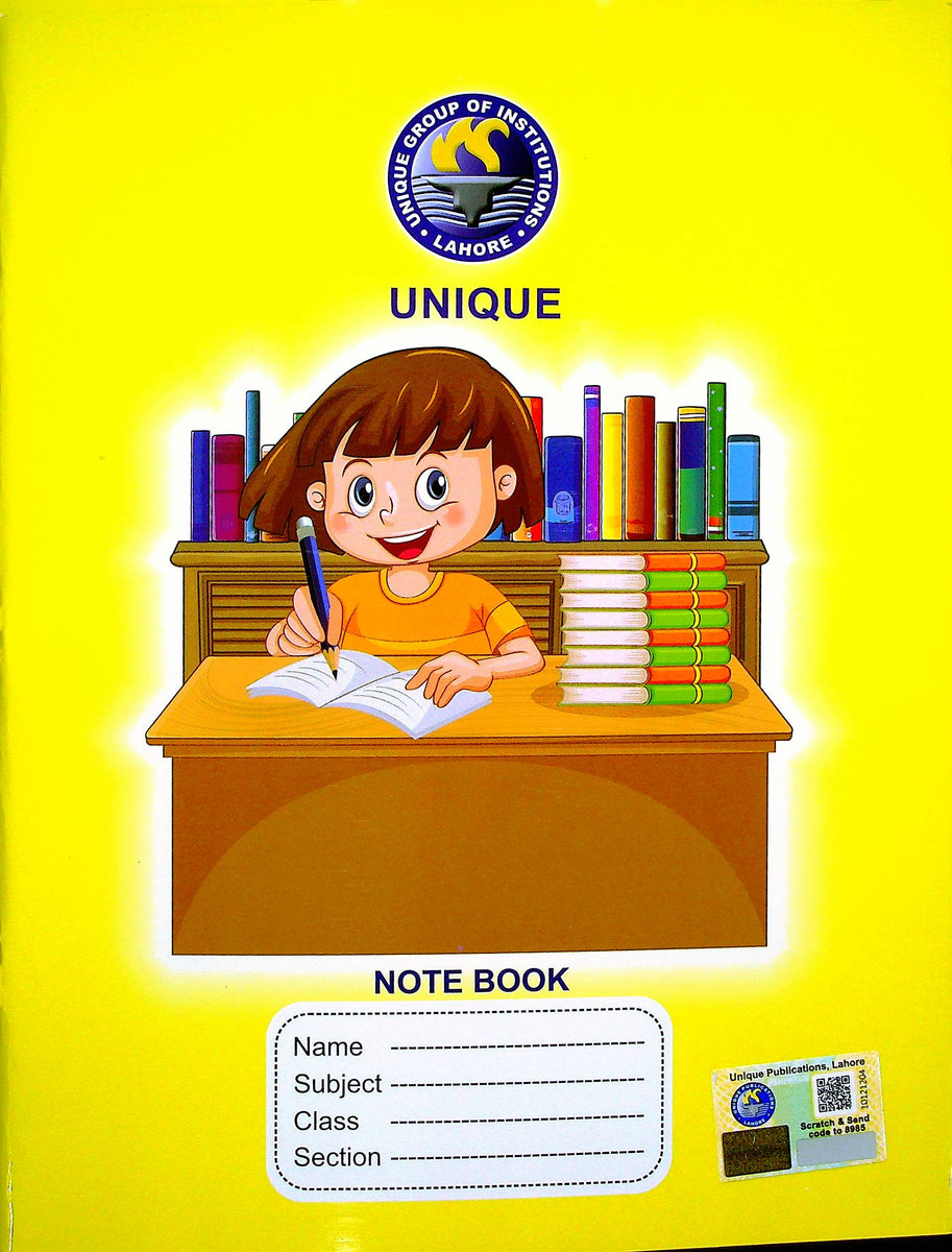 Unique School System 4 Line Interleaf Note book – Iftikhar Book Depot