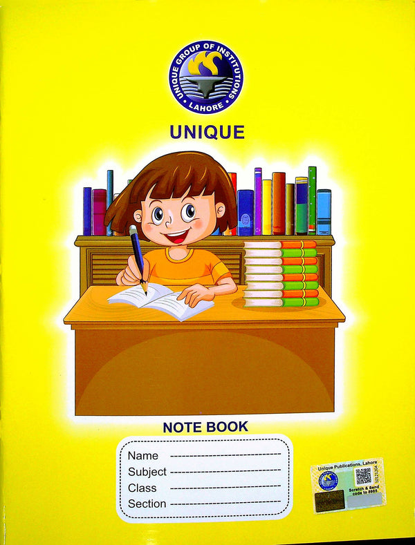 Unique School System 4 Line Interleaf Note book