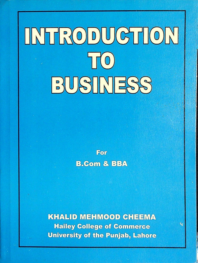 Introduction to Business for B.Com B.BA
