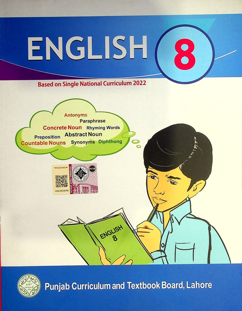 English | Class 8th | PTB | 1st Edition | NEW