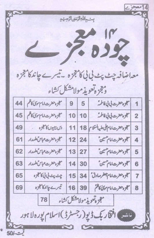 14 moajzay | چودہ معجزے