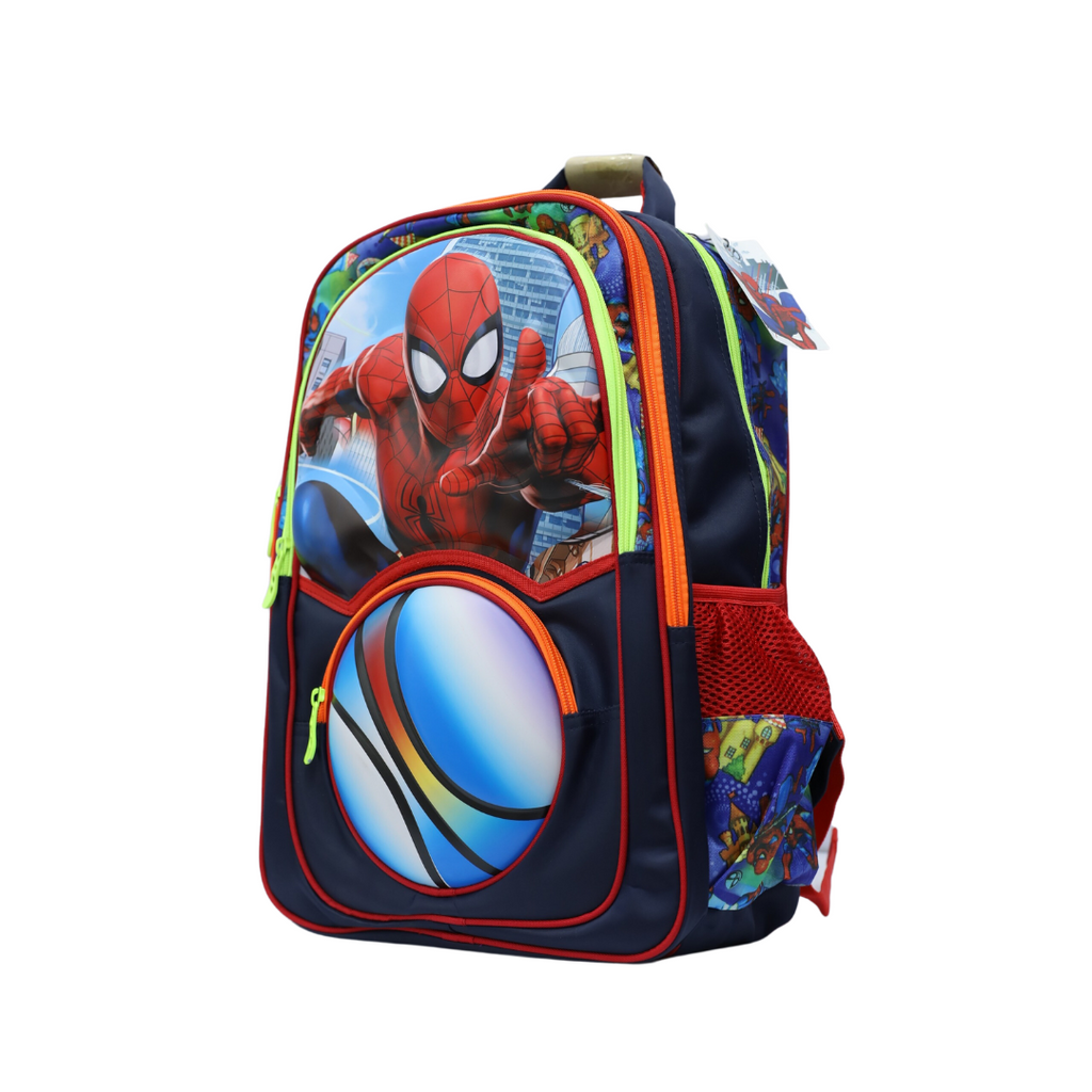 Imported School Bag Cartoon Character Red & Blue