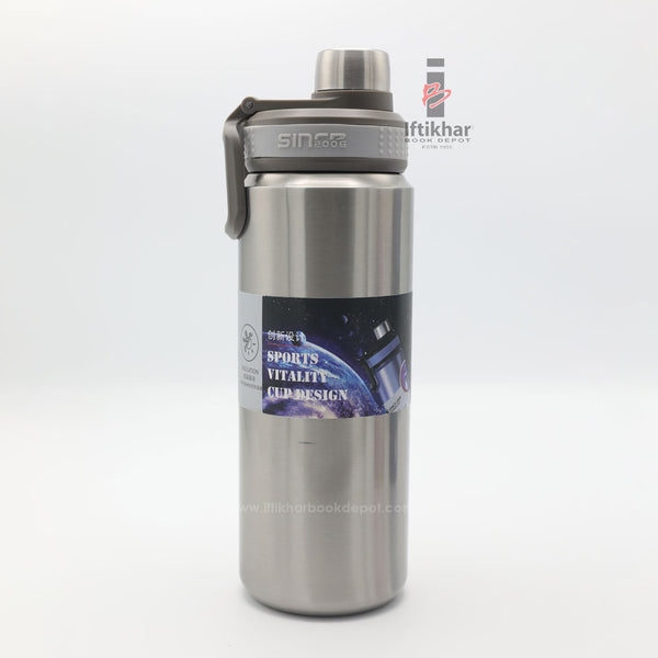 Flask Bottle YT7-127 Sports Bottle Silver