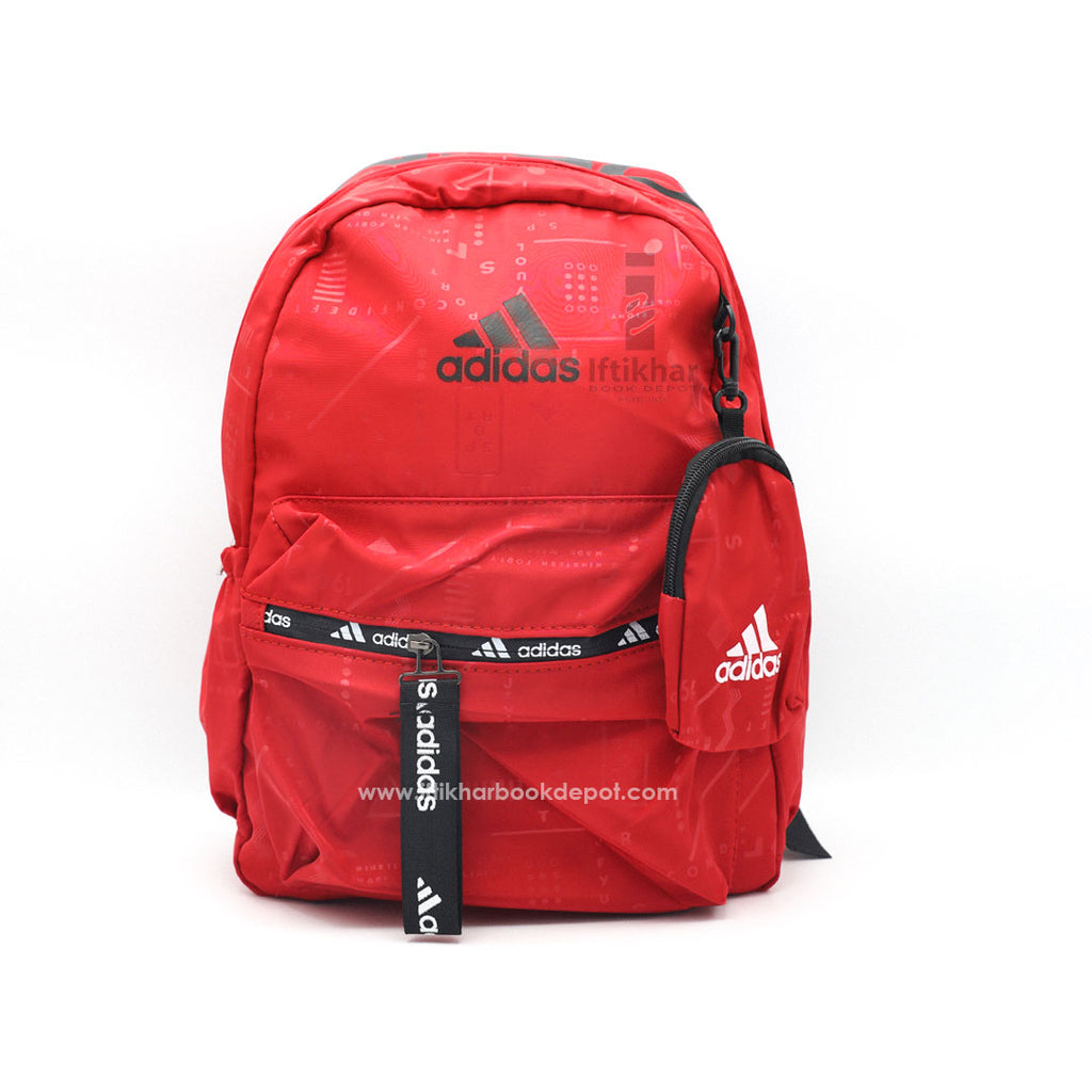 Nylon Self Printed Bag Pack ADI Red