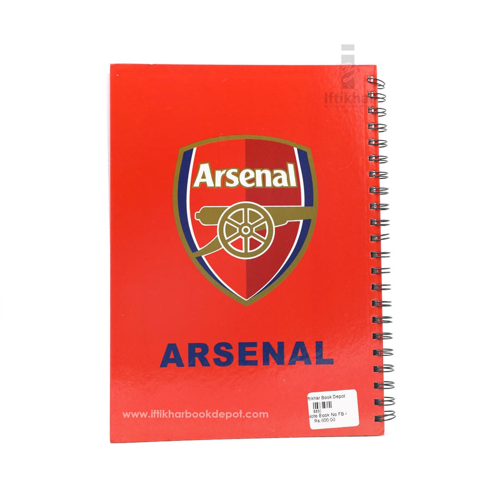 Arsenal Notebook Double Ring Note Book for Football Lovers – Iftikhar Book Depot