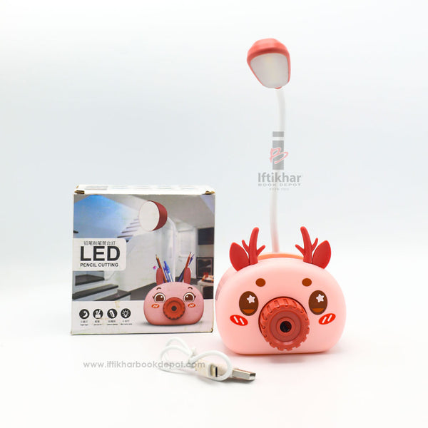 3 in 1 Table Lamp with Sharpener And Pen Holder