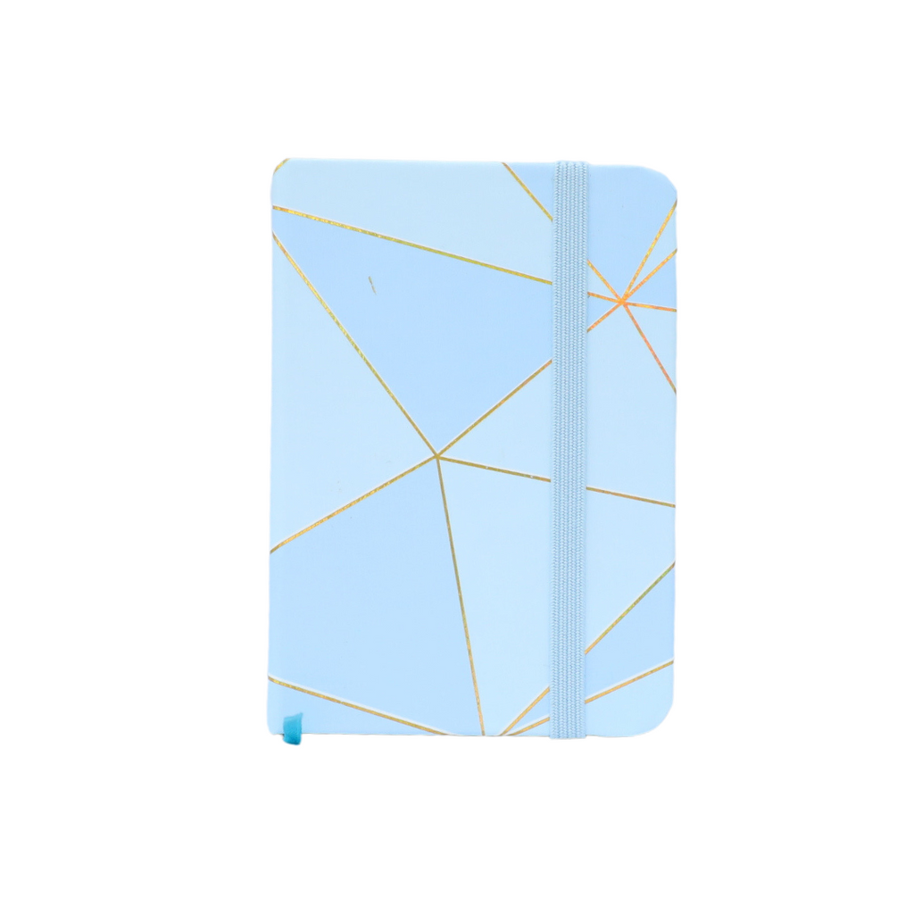 Note Book Light Blue Abstract Design