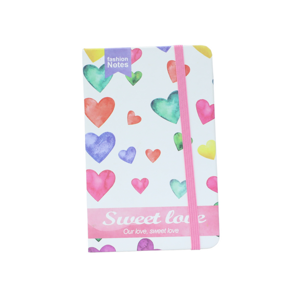 Note Book Hearts Pattern