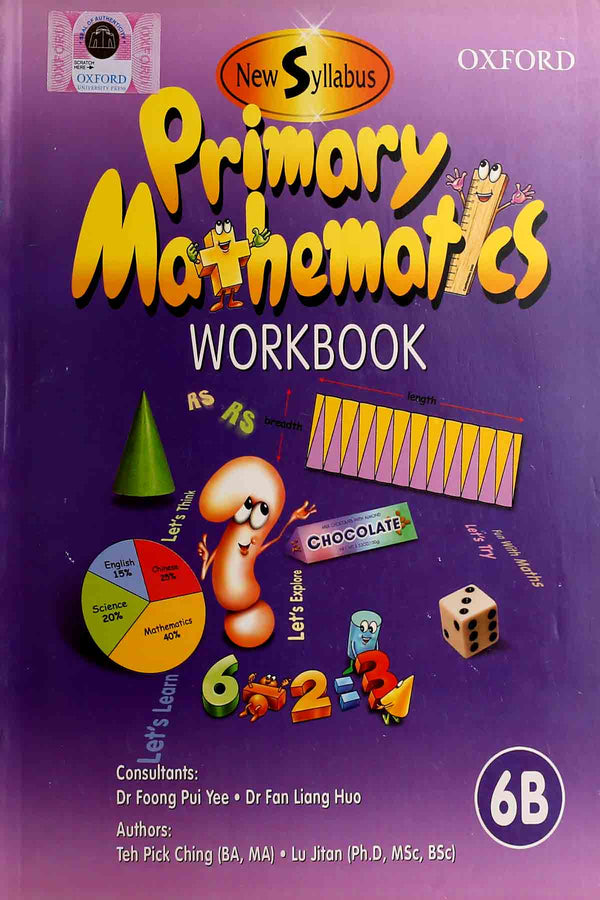Oxford New Syllabus Primary Mathematics Work Book-6B
