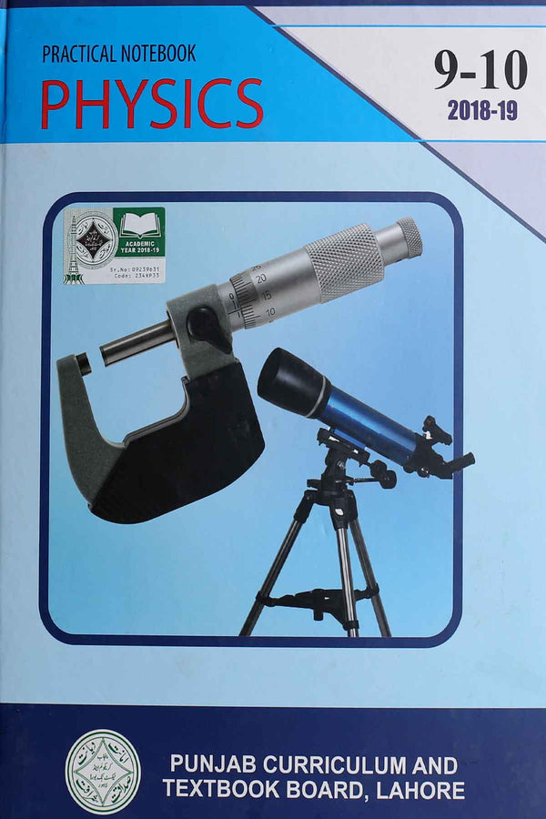 Physics Practical NoteBook 9-10 English Medium PTB