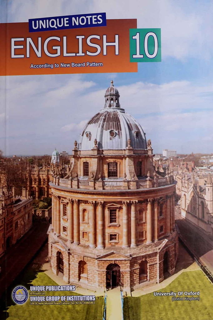Unique Notes English 10 – Iftikhar Book Depot