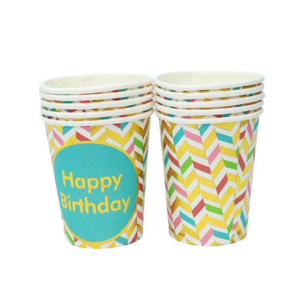 Multicolor Disposable Birthday Party Cup