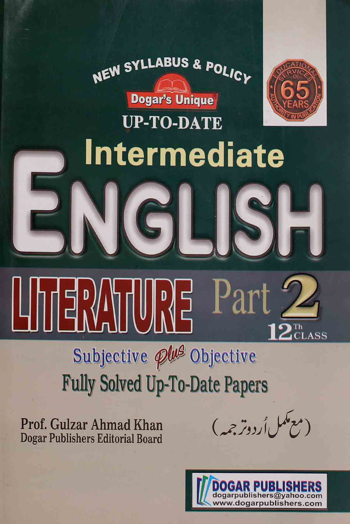 Intermediate English Literature Part ,2