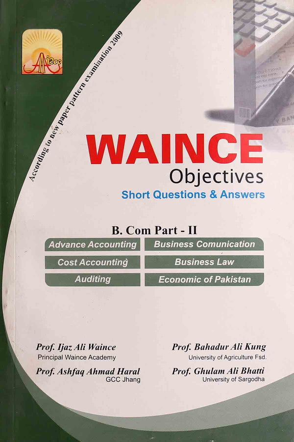 Waince Objectives Short Questions Answers B.Com Part 2